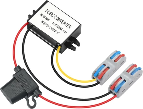Vista 8 de Convertidor industrial IP67 impermeable DC-DC 10-60V a 5V 5A 25W - Regulador de voltaje solar/camión/marino, adecuado para entornos hostiles, a