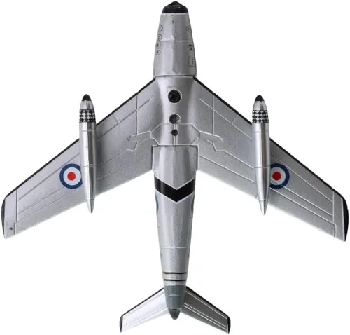 Vista 7 de CAC Avon Sabre Royal Australian Air Force Modelo de avión fundido a presión escala 1/110 con soporte de exhibición, coleccionable altamente