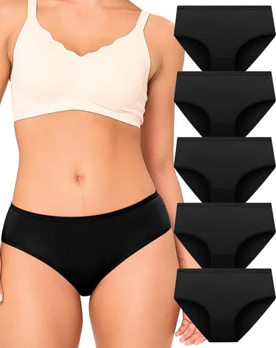 Vista 9 de BAMBOO COOL Ropa interior para mujer, transpirable, absorbe la humedad Multicolor B (paquete de 5)