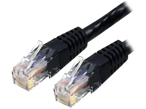 Vista 56 de StarTech. com Cable Ethernet CAT6 de 1 pie – Cable Ethernet CAT 6 Gigabit negro -650MHz 100W PoE++ RJ45 UTP moldeado Categoría 6 Network/Patch Cord