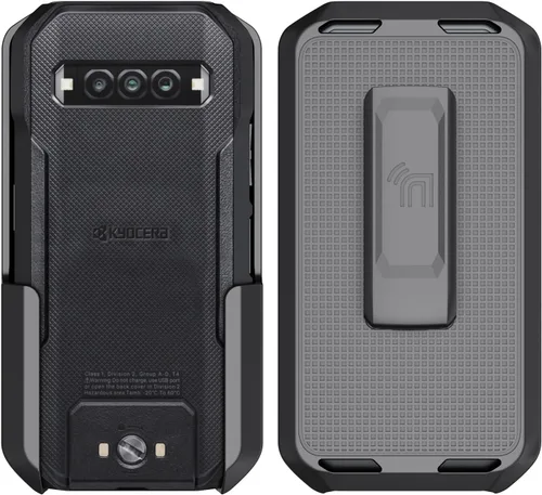 Vista 5 de Nakedcellphone Funda para Kyocera DuraForce Pro 3 Clip de cinturón de teléfono - Negro