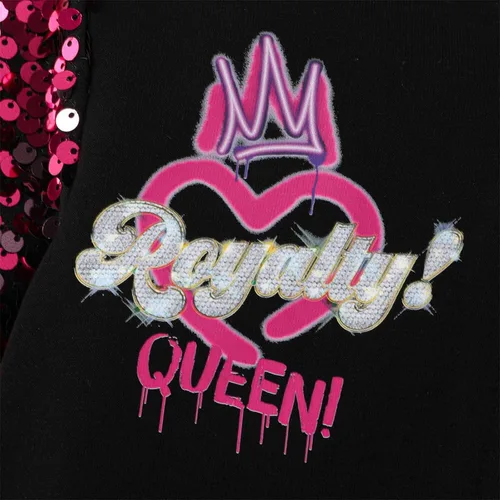Vista 6 de L.O.L. Surprise! Chaqueta con cremallera de lentejuelas para niña pequeña, chaqueta con estampado de personajes de manga larga