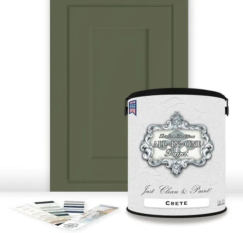 Vista 41 de Pintura TODO EN UNO, Abbey (gris cálido), Muestra de 8oz - Pintura duradera para gabinetes y muebles. Imprimación y capa superior incorporadas,