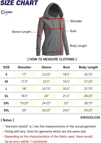 Vista 4 de CLOVERY Sudadera con capucha casual con cremallera para mujer Kwohol028_negro