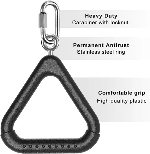 Vista 6 de Dolibest Monkey Bars Trapecio Bar Kids Monkey Bars Playground Trapecio Bar Anillos Swing Sets para patio trasero con barras de mono Curso Ninja