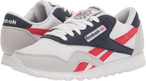 Vista 7 de Reebok Tenis clásicos de nailon para hombre NegroAzul MarinoBlanco
