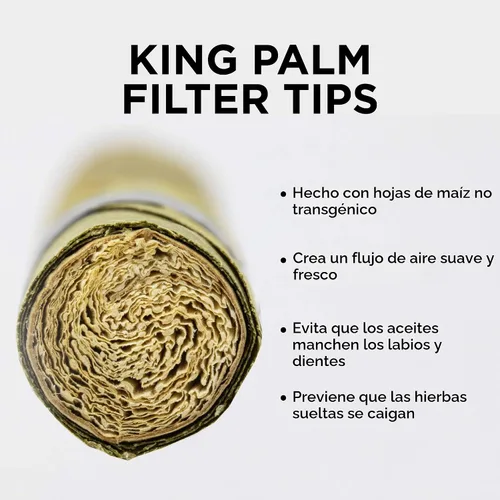 Vista 3 de King Palm s Rollie Size Cones Organic Black 25 unidades (Paquete de 1)