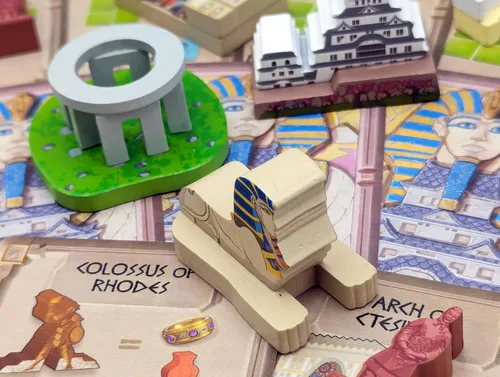 Vista 5 de World Wonders Mundo Expansion, juego de mesa de estrategia, para 1 a 5 jugadores y mayores de 14 años Arcane Wonders