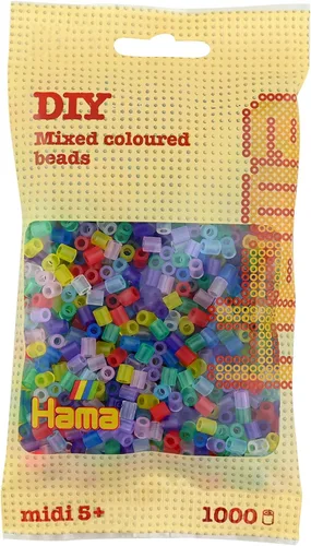 Vista 10 de Hama 207-38 Beads 1,000 Bead Recarga Bolsa - Naranja Neón