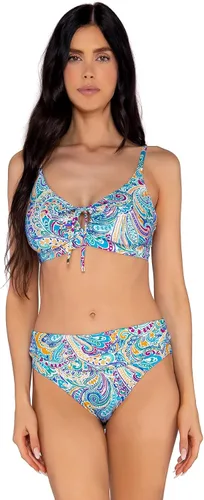 Vista 3 de Sunsets Traje de baño de bikini con banda fruncida inolvidable para mujer, Harmony