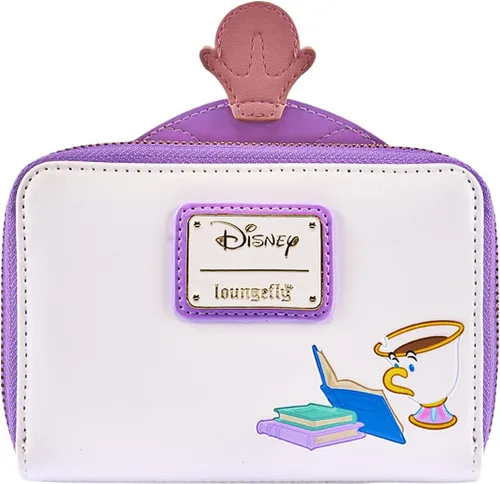 Vista 3 de Loungefly Disney La Bella y la Bestia - Cartera de Mrs Potts y Chip exclusiva de Tienda