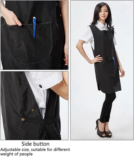 Vista 7 de Surrui Peluquero estilista smocks delantal salón peluquería peluquero Cabo chefs camareros sin mangas ropa de trabajo chaleco