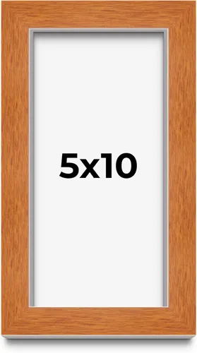 Vista 52 de Marco de 3 x 3 pulgadas de madera maciza de nuez y miel marrón con plexiglás acrílico UV, respaldo de tablero de espuma y accesorios para colgar