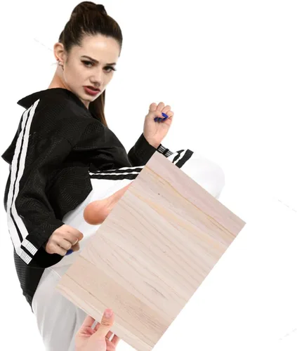 Vista 6 de LIOOBO Tabla de romper de madera para niños y adultos, 10 unidades, equipo de boxeo de 0.2 in