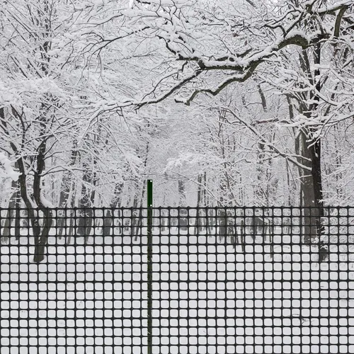Vista 6 de Barrera de plástico para animales, 3.3 x 66 pies [resistente] Rollo de cercado de plástico para nieve para seguridad al aire libre, valla temporal