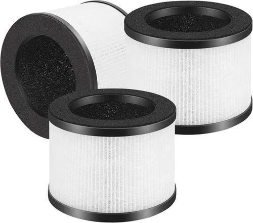 Vista 8 de Paquete de 3 filtros de repuesto TZ-K1 compatibles con ToLife TZ-K1 y con filtros FreAire y AROEVE MK01 MK06 MG01JH, filtración de 3 etapas H13 True