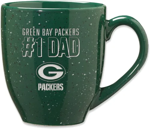 Vista 43 de Rico Industries NFL Football #1 Dad 16 oz Team Color Laser Engraved Ceramic Coffee Mug