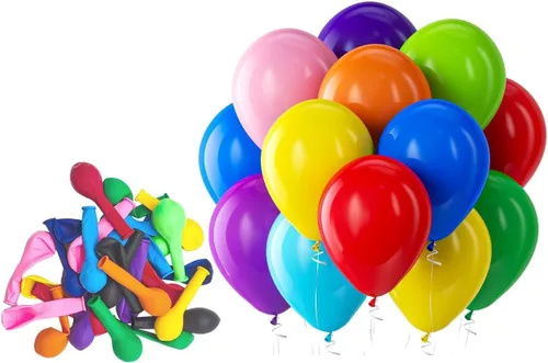 Vista 228 de Bezente Paquete de 150 globos de látex mate color burdeos de 5 pulgadas rojo (07-Red-G42)