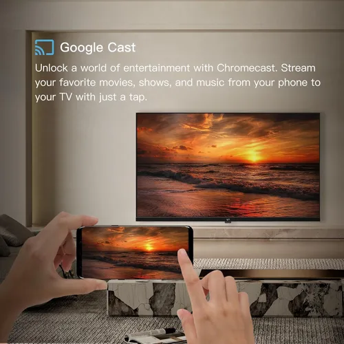 Vista 5 de FPD Smart TV de 75 pulgadas, 4K LED Google TV con Google Play integrado Google Cast, HDR 10, compatible con Dolby Atmos y Vision MEMC, control