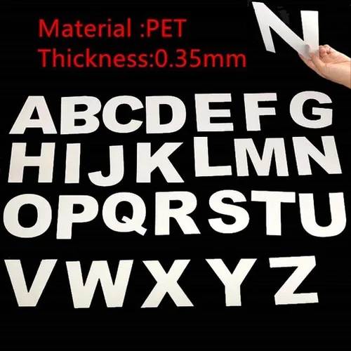 Vista 5 de Rolin Roly 26 plantillas para tartas del alfabeto A-Z de 8 pulgadas, plantillas de letras de plástico plano, moldes alfabéticos para decoración