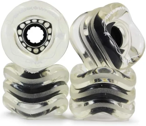 Vista 15 de Ruedas Shark Wheel de 72 mm para longboard de crucero, fórmula DNA, juego de 4 ruedas