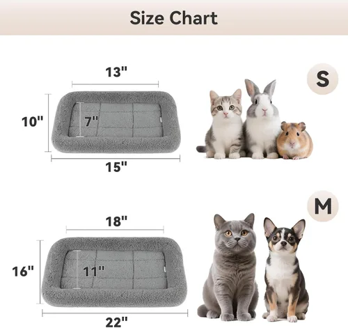 Vista 5 de LESYPET Cama para gatos de interior, cojín de sueño rizado con almohada elevada alrededor, alfombrilla lavable para mascotas