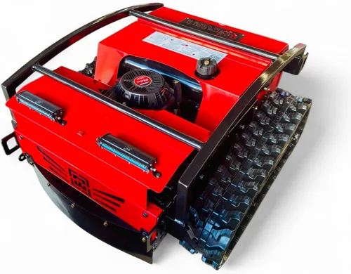 Vista 5 de Cortacésped con control remoto Subida de pendiente de 55 grados Corte de 24 pulgadas Tanque de gas de 6 L Motor de accionamiento sin