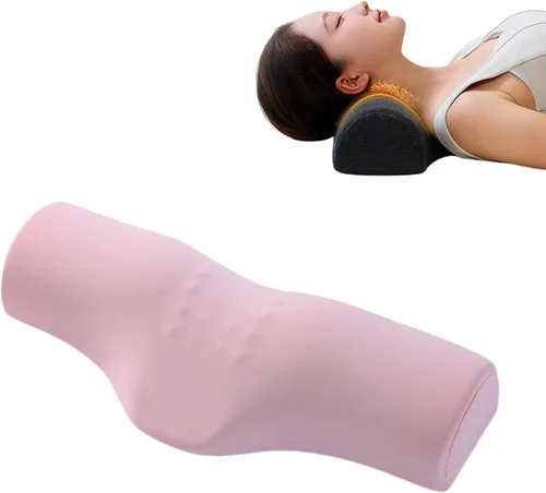 Vista 12 de Almohada cervical para aliviar el dolor de cuello, almohada de espuma viscoelástica para apoyo de refuerzo y relajación de hombros, dispositivos