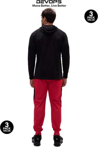 Vista 5 de DEVOPS - Sudadera con capucha para hombre, de manga larga, para pesca, senderismo, correr, entrenamiento