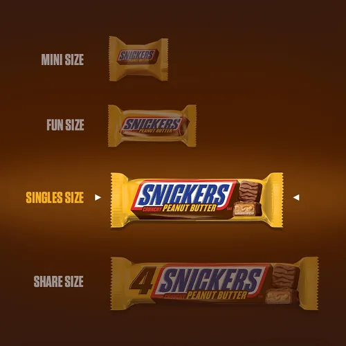 Vista 5 de Snickers Barra cuadrada de mantequilla de maní 1.78 oz
