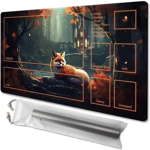 Vista 8 de MTG - Tapete de juego de tamaño 24 x 14 pulgadas, impresión antideslizante, ideal para entusiastas de los juegos de cartas, tapete de juego TCG