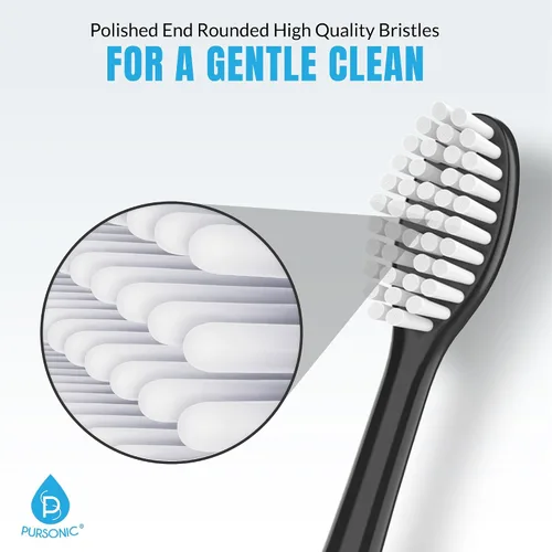 Vista 4 de Cabezales de repuesto para cepillos de dientes, paquete de 8 cabezales de cepillo eléctrico compatibles con Dazzlepro Elements, AquaSonic Toothbrush