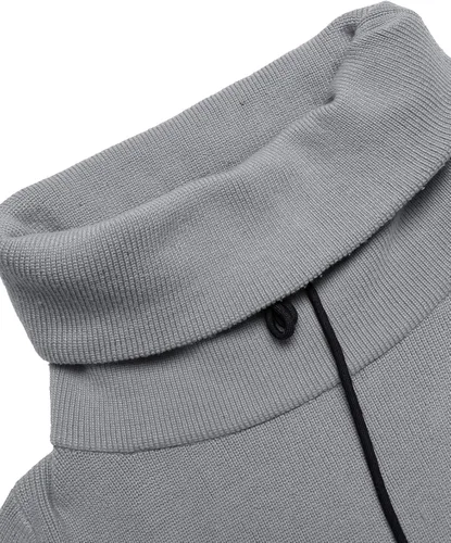 Vista 4 de COOFANDY Mens Slim Fit Turtleneck Long Sleeve Cowl Neck Ribbed Pullover Sweaters