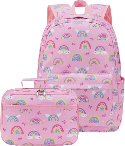 Vista 12 de CAMTOP – Juego de morral y lonchera para niñas de preescolar y primaria, Teñido amarillo., S, Viajar A-Tie Dye Amarillo