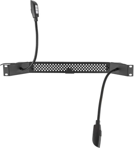 Vista 2 de Auray Luces de cuello de cisne duales de 6 LED para montaje en rack DLED6-RM