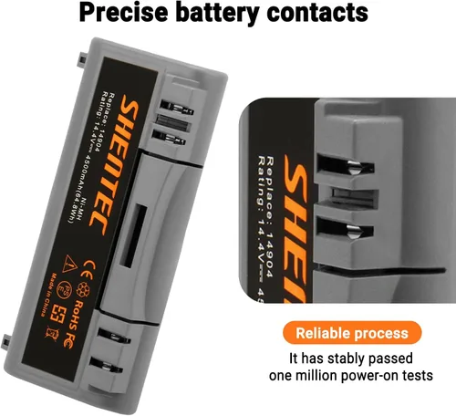 Vista 3 de Shentec Batería Ni-Mh de 4500mAh 14.4V compatible con 14904