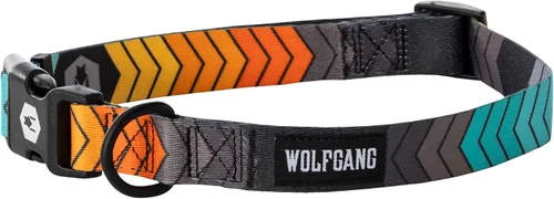 Vista 21 de Wolfgang - Collar de perro resistente y ajustable con hebilla de nailon de liberación rápida para caminar y entrenar, estampado BrookTrout, talla S
