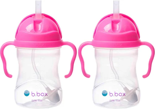 Vista 15 de b.box Vaso para beber con popote abatible, bebe desde cualquier ángulo, popote pesado, a prueba de derrames, a prueba de fugas y de fácil agarre