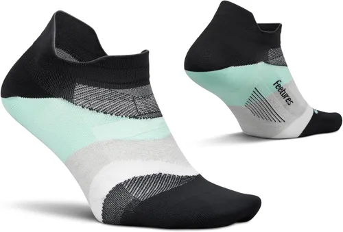 Vista 38 de Feetures Elite - Calcetines tobilleros ultraligeros que no se muestran - Calcetines deportivos con compresión dirigida Azul Ártico (1 par)