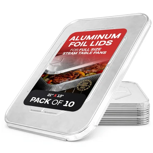 Vista 25 de IDL Packaging Sartenes de aluminio de tamaño completo para mesa de vapor, profundos, 21 x 13 x 3 pulgadas (paquete de 25) - Sartén desechable