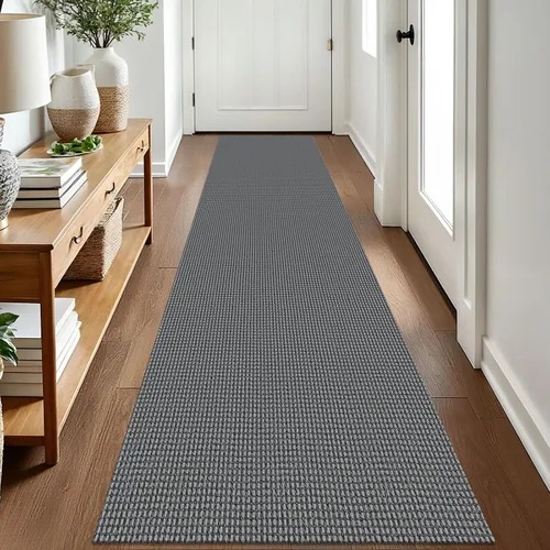 Vista 106 de EARTHALL Alfombra tejida de 2 x 3 pies, lavable para entrada, alfombra trenzada antideslizante, alfombra para puerta interior y exterior, alfombra