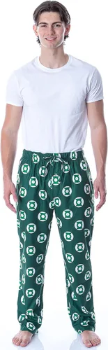 Vista 2 de DC Comics - Pantalones de pijama para hombre con símbolo de linterna verde
