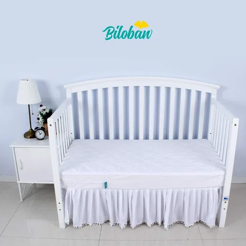 Vista 5 de Protector de colchón para cuna con cremallera, funda impermeable para colchón de cuna, transpirable y absorbente, funda de 6 lados totalmente