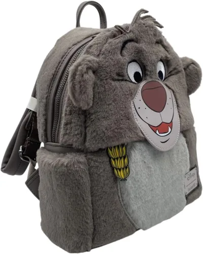 Vista 7 de Loungefly Jungle Book Baloo Bear Cosplay - Bolso de hombro con doble correa, Gris