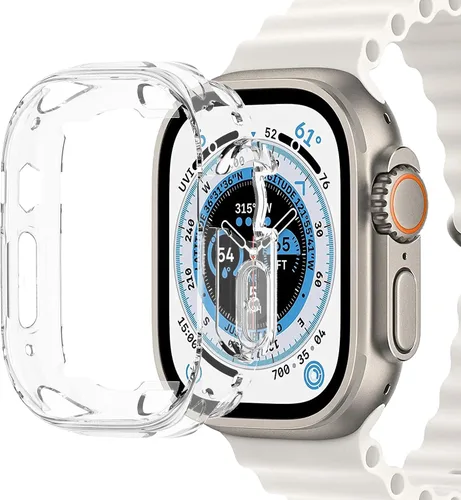 Vista 11 de Funda compatible con Apple Watch Series 3, 2, 1 de 1.496 pulgadas con protector de pantalla, cubierta dura de policarbonato antiarañazos a prueba