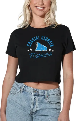 Vista 246 de Colección oficial de camisetas con diseño de mascota desgastada para mujer, color negro Grizzlies del estado de Adams
