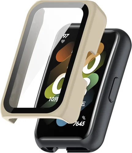 Vista 8 de [Paquete de 6] Funda protectora de pantalla compatible con Huawei Honor Band 6/7, Huawei Band 6/6 Pro/7 protector de pantalla para Huawei Band PC +