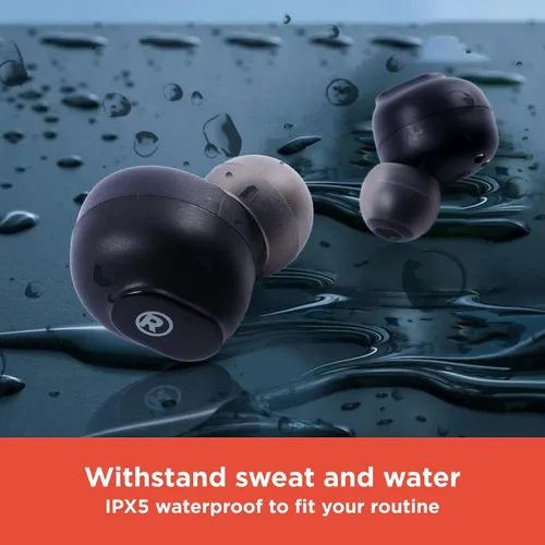 Vista 3 de RadioShack Auriculares inalámbricos de alto rendimiento, auriculares con cancelación activa de ruido, IPX5 resistentes al agua Bluetooth con batería