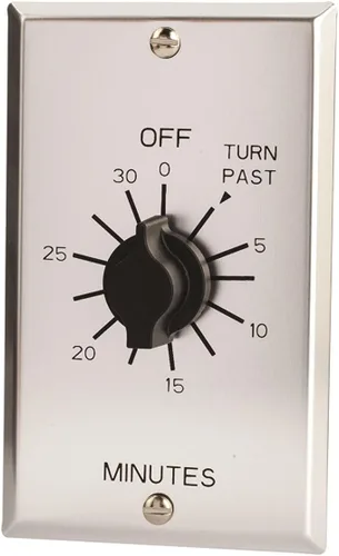 Vista 6 de Apagador de tiempo para pared con interruptor automático Sringwound estilo comercial serie C, 1