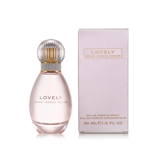 Vista 4 de Lovely By SJP EDP Spray para mujer, aroma clásico encantador, ultra glamoroso, fragancia de ámbar blanco sedoso con notas íntimas en polvo